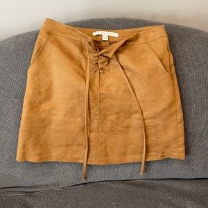 Lauren Conrad Faux Suede Skirt
